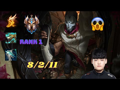 T1 GUMAYUSI PLAY ADC JHIN VS LUCIAN - KR CHALLENGER PATCH 11.2