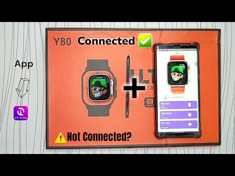 Y80 Ultra Smartwatch Connect with Any Phone in 1 Minute!