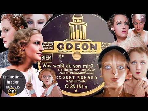 Brigitte Helm in color: Was weißt du von mir? - Robert Renard Tango-Orchester (Otto Dobrindt/1934)