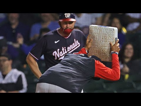 Nationals Manager Dave Martinez Ripped Out 1st Base During The Ejection Of The Year