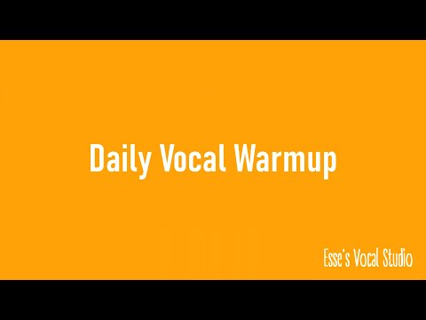 Daily Vocal Warmup #2