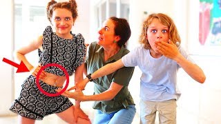 BELLY PIERCED PRANK ON OVER PROTECTIVE PARENT | Sabre gets revenge