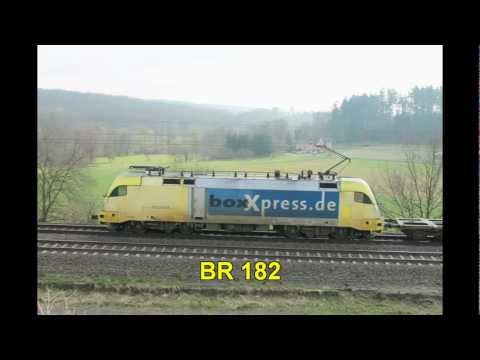 Züge im Blockabstand in Marbach (Fulda)