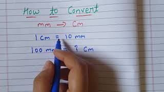 How to convert millimeter to centimeter