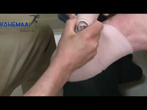 Lower limb artificial silicone foot prosthesis, full leg