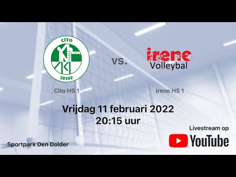 Cito HS 1 vs. Irene HS 1, Volleybal Heren Tweede Divisie