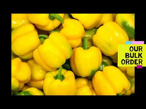 Organic yellow capsicums