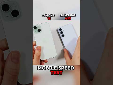 IPHONE 15 VS SAMSUNG A55 SPEED TEST 🤯!