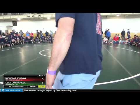 102 Lbs Semis & 1st Wrestleback (8 Team) - Nicholas Sorrow, Team Michigan Blue Vs Czar Quintanilla