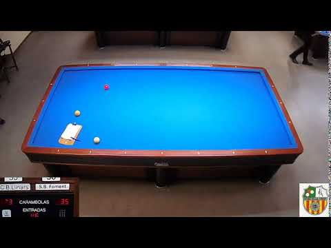 LLIGA CATALANA 3 BANDES 2ª. DIV  -  S.B. FOMENT MOLINS B  vs  C.B. LLINARS