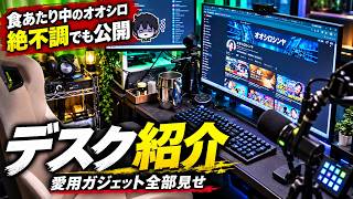 【食中毒で撃沈】オオシロのデスク紹介。愛用ガジェット全部見せます