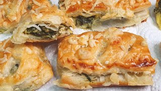 בורקס קריספי עם גבינות ותרד Pastry with spinach and cheeses מטבח בקלי קלות ליהי קרויץ (ליהי קרויץ - מטבח בקלי קלות) - התמונה מוצגת ישירות מתוך אתר האינטרנט יוטיוב. זכויות היוצרים בתמונה שייכות ליוצרה. קישור קרדיט למקור התוכן נמצא בתוך דף הסרטון