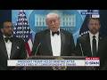 President Trump News Conference Following Evacuation from White House Correspondents' Dinner