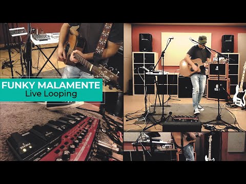 Bass & Live Looping - Simone Vignola plays "Funky Malamente" using a BOSS RC50 Loop Station (Part 3)