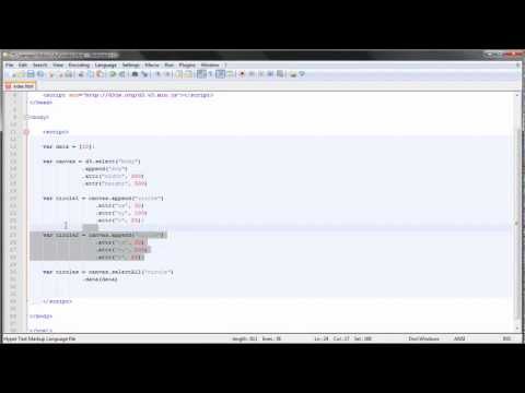 D3.js tutorial - 7 - Enter, Update, Exit