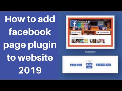How to add facebook page plugin to website 2019