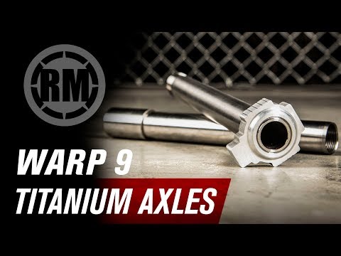 Warp 9 Titanium Motorcycle Axles