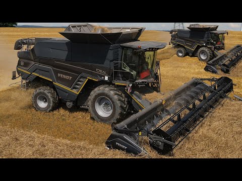 FENDT IDEAL 8 😮 ERSTEINSATZ des Mega Mähdreschers auf der Bayern Tour