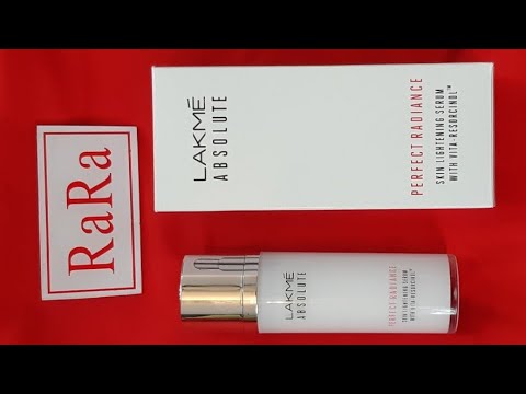 Lakme absolute perfect radiance skin lightening face serum Honest review! face serum in india Video
