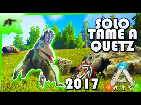 NEW! How To Solo Tame A Quetzal 2017(EASY!) NO Grappling Hook/Quetzal- Ark Survival Evolved Xbox One