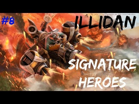 Dota 2 Signature Heroes#8 - Illidan Stormrage Gyrocopter High MMR Gameplay Highlights