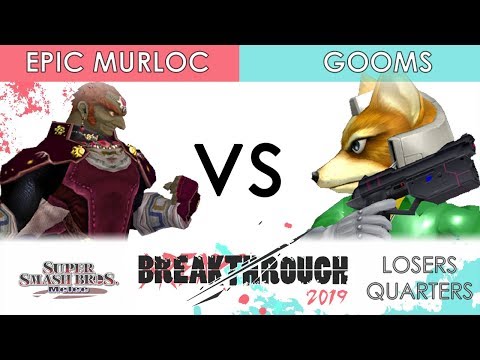 Breakthrough 2019 - Epic Murloc (Ganon) VS TM | Gooms (Fox) - SSBM - Winners Semis