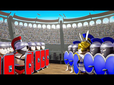 Roman Gladiator Arena BATTLE in NEW Colosseum Map - ShieldWall Update