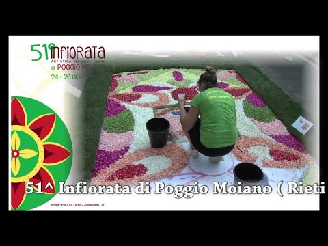 51° Infiorata Artistica del Sacro Cuore di Poggio Moiano - Poggio Moiano (RI) 2022