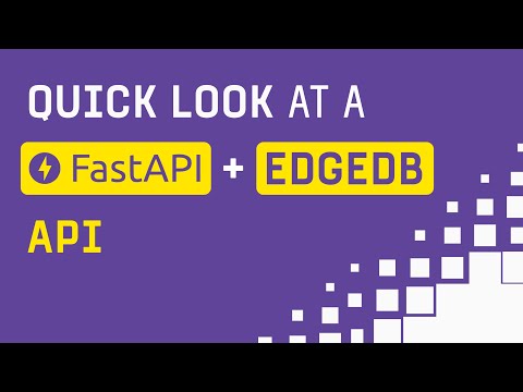 FastAPI + EdgeDB for a type-safe 👷 Python API 🐍