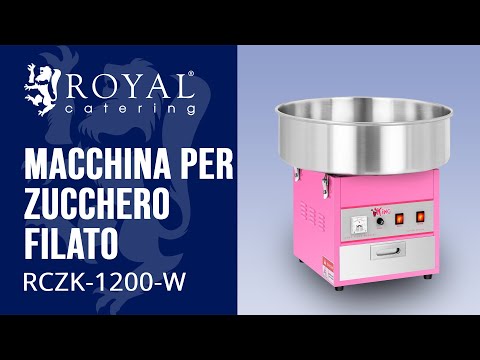 Video - Macchina per zucchero filato - 52 cm - 1.200 Watt