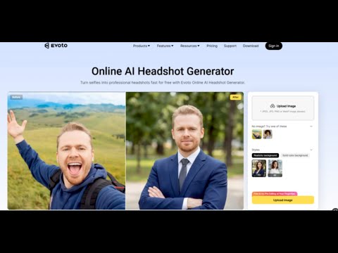 Evoto AI Headshot Generator Tool // THIS IS NOT GOOD.