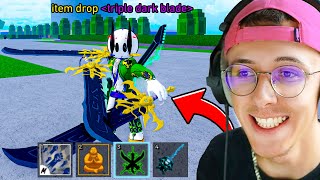 I got the TRIPLE DARK BLADE in Blox Fruits!