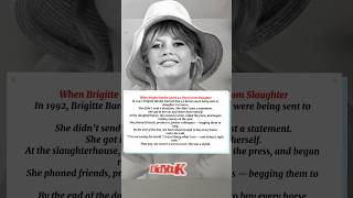 When Brigitte Bardot Saved 42 Horses from Slaughter