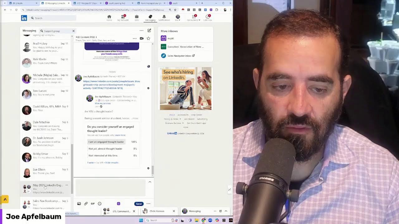 How to improve your LinkedIn Social Selling Score - 130 LinkedIn Live 2024 with Joe Apfelbaum