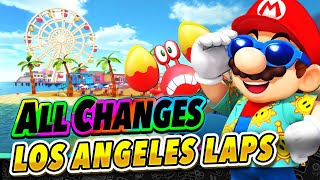 No Low Tide?! All Changes in Los Angeles Laps! | Tour VS Mario Kart 8 ANALYSIS
