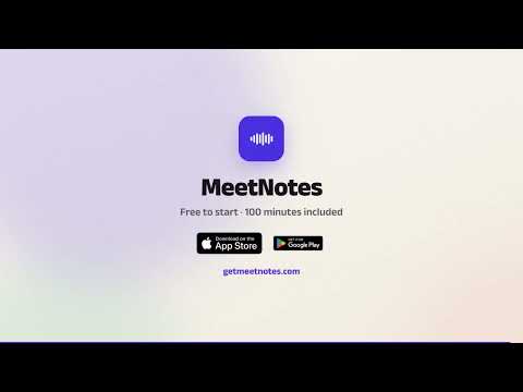 MeetNotes: AI Meeting Recorder video thumbnail