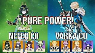 ⭐ BRUTE FORCE! Nefer & Varka DESTROY Spiral Abyss 12 | Genshin Impact