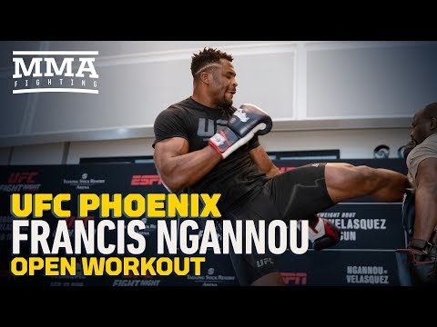 UFC Phoenix: Francis Ngannou Open Workout Highlights - MMA Fighting