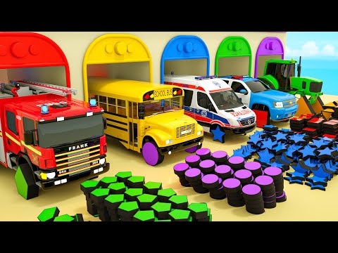 Wheels On the Bus + Baby Shark - Soccer ball shaped wheels - Baby Nursery Rhymes & Kids Songs