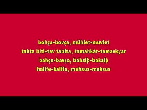 Turkish - Vardar common words