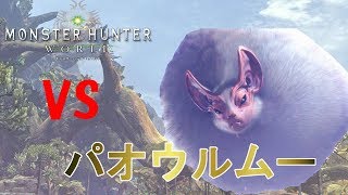 【MHW】パオウルムー討伐　スラッシュアックス　ソロ【モンスターハンターワールド】