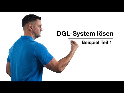 DGL-System lösen Beispiel Teil 1 | Mathe by Daniel Jung