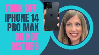 How To Turn OFF Iphone 14 Pro Max Do Not Disturb (Crescent Moon)