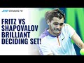 Brilliant & Tense Deciding Set Between Taylor Fritz & Denis Shapovalov! | Doha 2021