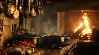 Medieval Fireplace Space - Relaxing Fantasy | Relaxing Celtic Music, Cozy Pub Atmosphere