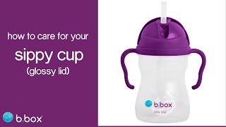 how to care for your sippy cup (glossy lid)