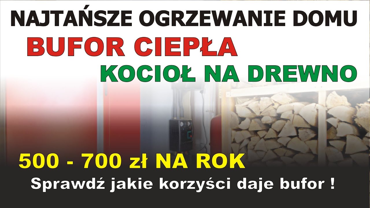 █▬█ █ ▀█▀ Najtańsze ogrzewanie domu, BUFOR CIEPŁA + kocioł na drewno lub kocioł zgazowujący drewno.