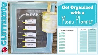 Get Organized with a Menu Planner