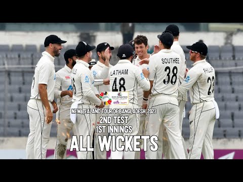 All Wickets || Bangladesh vs New Zealand || 2nd Test || 1st Innings