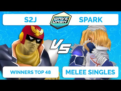 WAVEDASH 2022 - S2J (Capt. Falcon) VS Spark (Sheik) - SSBM - Winners Top 48
